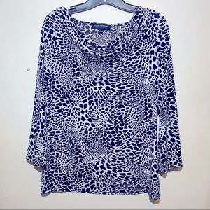 Jones New York Animal print top.